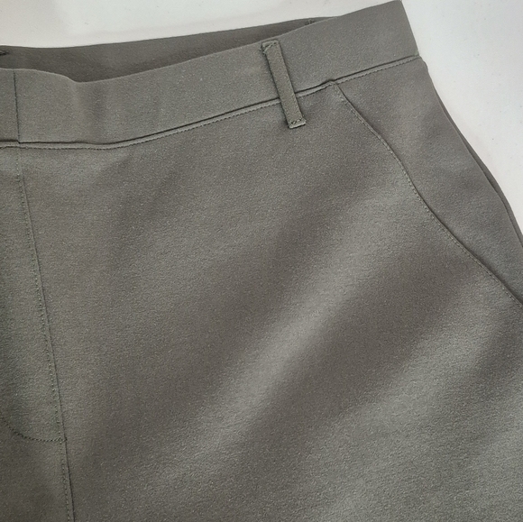 Quince Ponte Bootcut Pants Olive Green - Size XL Tall - Picture 7 of 16